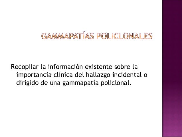 gammapatia policlonal